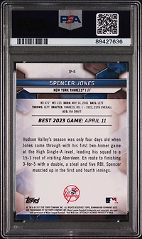 2023 Bowman's Best Top Prospects Tp5 Spencer Jones PSA 10
