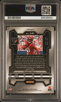 2023 Panini Prizm 341 Tank Dell Blue Shimmer PSA 10