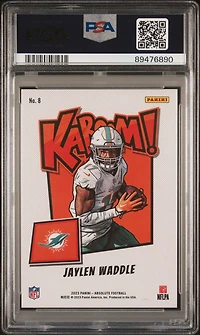 2023 Panini Absolute Kaboom! Horizontal 8 Jaylen Waddle PSA 9