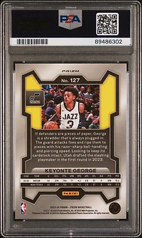 2023 Panini Prizm 127 Keyonte George Ice PSA 10