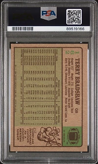 1984 Topps 162 Terry Bradshaw PSA 9