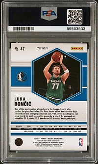 2020 Panini Mosaic 47 Luka Doncic Reactive Blue PSA 10