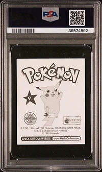 1999 Merlin Pokemon S1 Pikachu-prism PSA 8