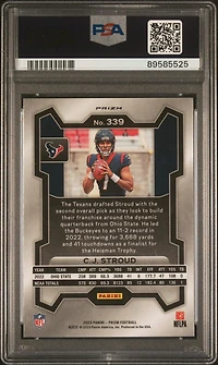 2023 Panini Prizm 339 Cj Stroud Pink Prizm PSA 9