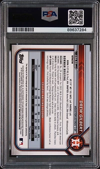 2022 Bowman Draft Chrome Draft Pick Autographs Cdadg Drew Gilbert Refractor PSA 10