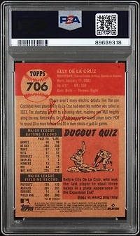 2024 Topps Living 706 Elly De La Cruz PSA 10