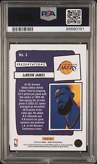 2023 Panini Nba Hoops Presentations 3 Lebron James PSA 10