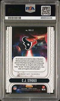 2023 Panini Phoenix Rookie Rising Ris2 Cj Stroud PSA 10