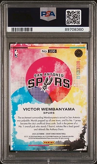 2023 Panini Court Kings 106 Victor Wembanyama PSA 10