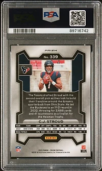 2023 Panini Prizm 339 Cj Stroud Orange Ice PSA 9