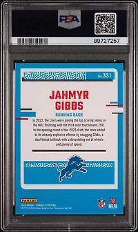 2023 Panini Donruss 331 Jahmyr Gibbs PSA 10