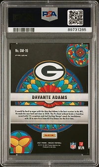 2021 Panini Mosaic Glass Mosaic Gm16 Davante Adams PSA 9