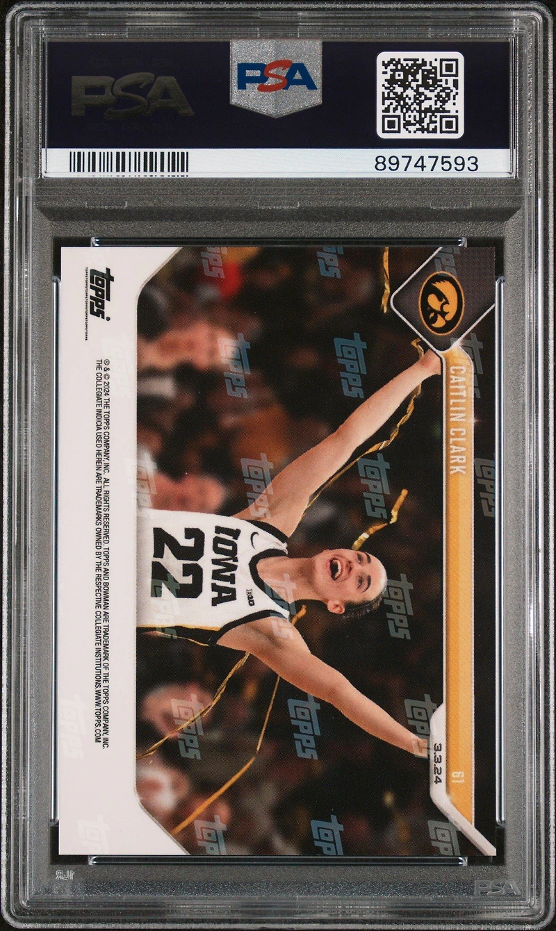 2023 Bowman U Now 61 Caitlin Clark PSA 10