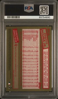 2020 Topps Chrome 1985 Topps 85tc25 Ronald Acuna Jr. PSA 10