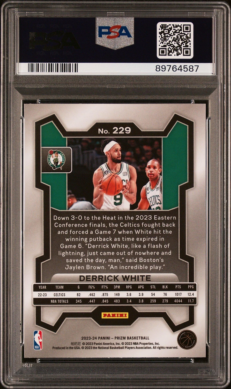 2023 Panini Prizm 229 Derrick White PSA 10