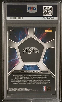 2023 Panini Prizm Deep Space 1 Victor Wembanyama Silver Prizm PSA