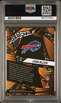 2023 Panini Mosaic Razzle Dazzle Rd5 Josh Allen PSA 10
