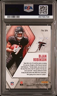 2023 Panini Phoenix 104 Bijan Robinson Fire Burst PSA 10