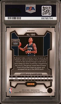2023 Panini Prizm 130 Jordan Hawkins Silver Prizm PSA 10