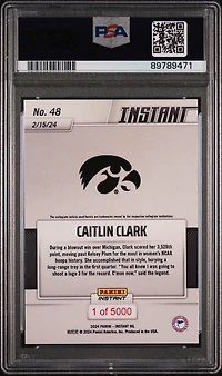 2024 Panini Instant Nil 48 Caitlin Clark PSA 10