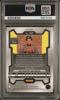 2023 Panini Prizm 127 Keyonte George Variation-fast Break PSA 10