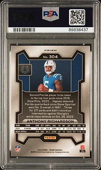 2023 Panini Prizm 304 Anthony Richardson Variation PSA 10