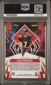 2023 Panini Phoenix Thunderbirds Tbbr Bijan Robinson Teal PSA 9