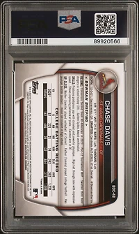 2023 Bowman Draft Bdc48 Chase Davis Chrome-aqua Wave PSA 9