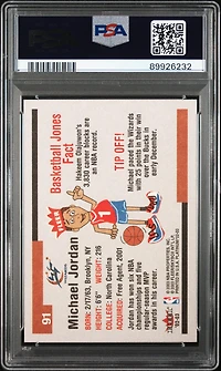 2002 Fleer Platinum 91 Michael Jordan PSA 10