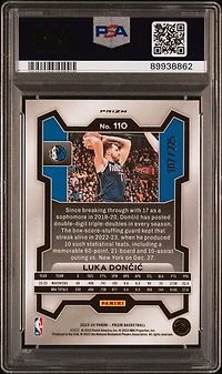 2023 Panini Prizm 110 Luka Doncic Teal Ice PSA 10