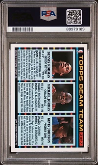 1992 Topps Beam Team 3 Michael Jordan/dennis Rodman/kevin Johnson PSA 9