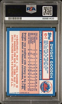 1984 Topps Traded 42t Dwight Gooden PSA