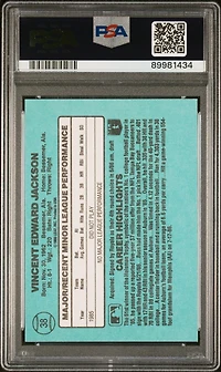1986 Donruss Rookies 38 Bo Jackson PSA