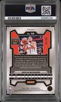 2023 Panini Prizm 58 Devin Booker Purple Prizm PSA 10