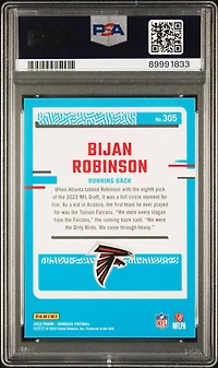 2023 Panini Donruss 305 Bijan Robinson PSA 10
