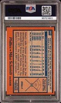 1978 Topps 360 Mike Schmidt PSA 8
