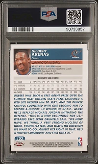 2003 Topps Chrome 103 Gilbert Arenas PSA 10