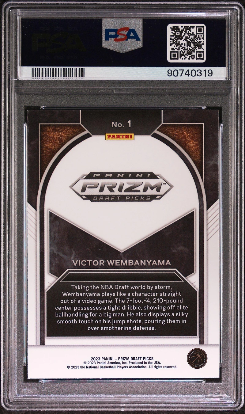 2023 Panini Prizm Draft Picks Brilliance 1 Victor Wembanyama PSA 10