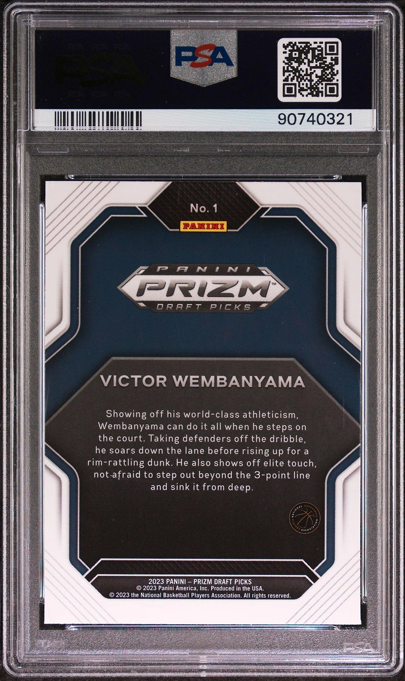 2023 Panini Prizm Draft Picks Fireworks 1 Victor Wembanyama PSA 10