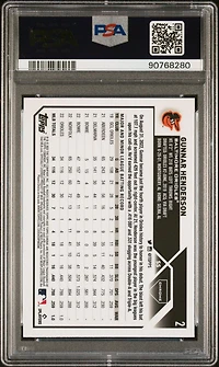 2023 Topps Chrome Logofractor Edition 2 Gunnar Henderson PSA 9