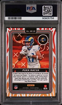 2023 Panini Phoenix Hot Routes Hr26 Puka Nacua PSA 9