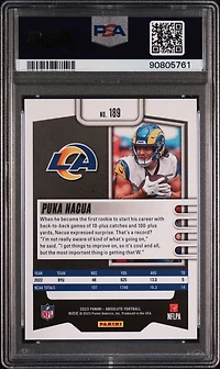 2023 Panini Absolute 189 Puka Nacua PSA 10