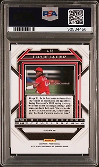 2023 Panini Prizm 92 Elly De La Cruz PSA 10