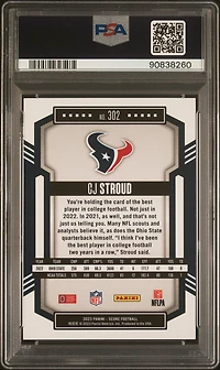2023 Panini Score 302 Cj Stroud PSA 10