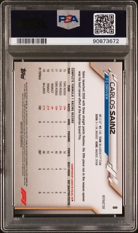 2020 Topps Chrome Formula 1 8 Carlos Sainz Refractor PSA 10