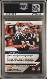2018 Panini Prizm 69 Tom Brady PSA 9