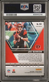 2020 Panini Mosaic 261 Joe Burrow Genesis PSA 9