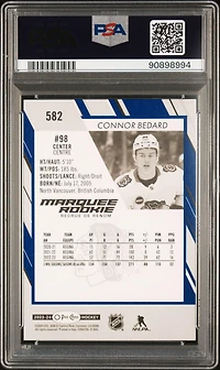 2023 Upper Deck O-pee-chee 582 Connor Bedard Blue Border PSA 10