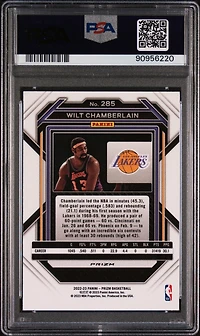 2022 Panini Prizm 285 Wilt Chamberlain Pulsar PSA 10