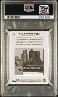2010 Topps Magic 26 Rob Gronkowski Mini PSA 9